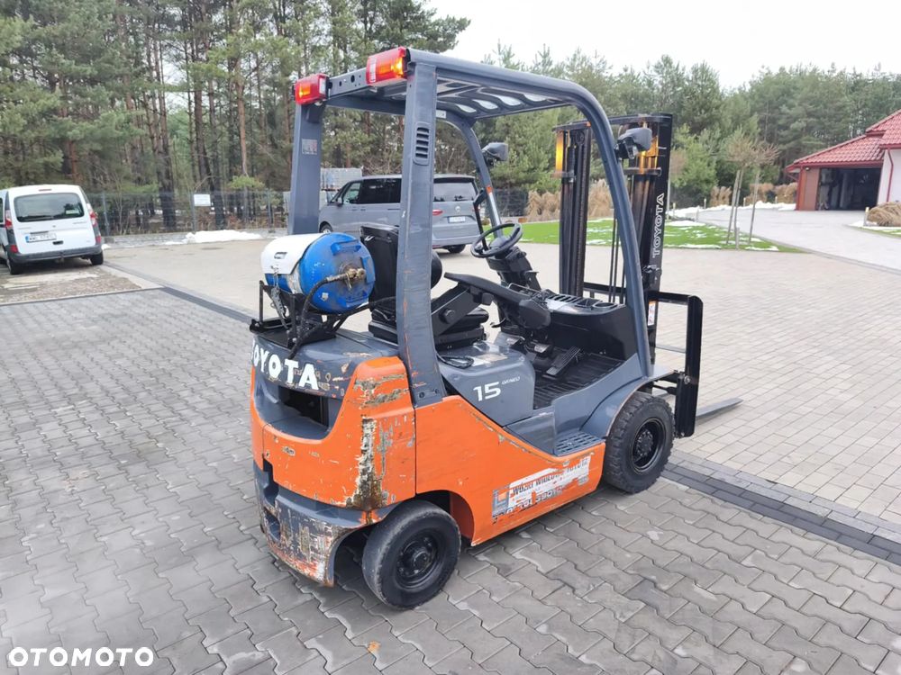 Toyota 02-8FG15 2009 rok gaz automat przesuw boczny nowy akumulator LPG - 3