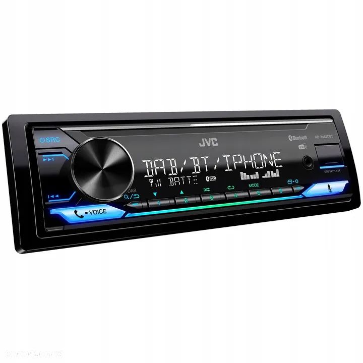 JVC KD-X482DBT Radio samochodowe AUX DAB / DAB+ Bluetooth VarioColor - 1