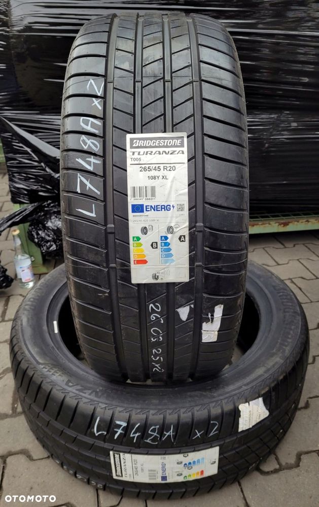 2x Bridgestone Turanza T005 265/45R20 108Y XL L748A - 2