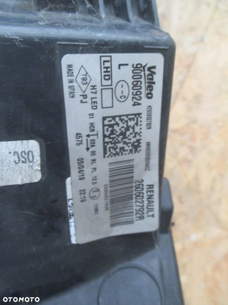 RENAULT MEGANE IV 4 LAMPA LAMPY PRZEDNIE L P  260602792R 260108478R - 5