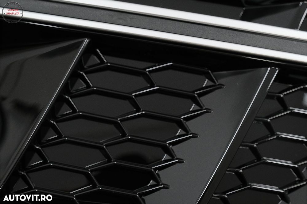 Grile Laterale Audi A4 B9 Sedan Avant (2016-2018) RS4 Design Silver Edition- livrare gratuita - 7