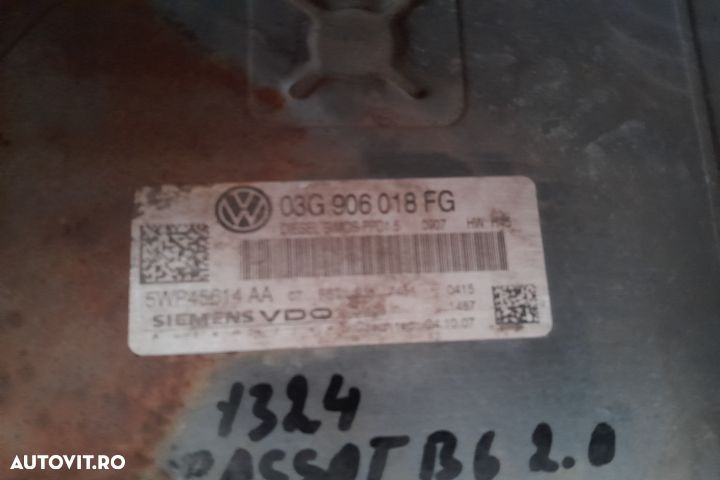 Calculator motor ECU 03G906018FG 03G906018FG Volkswagen VW Passat B6 - 2