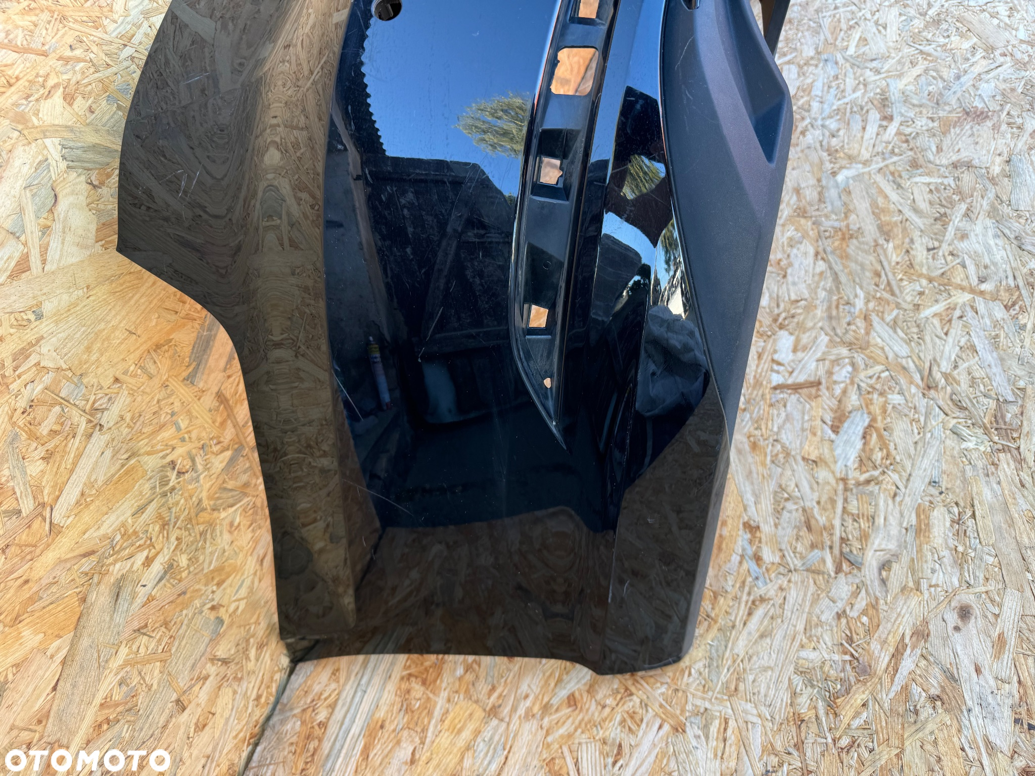 ZDERZAK TYŁ TYLNI AUDI A3 8V5 SEDAN LIFT DYFUZOR SPOILER CZARNA LISTWA 8V5807511F 8V5807521AE ORYGINAŁ - 7