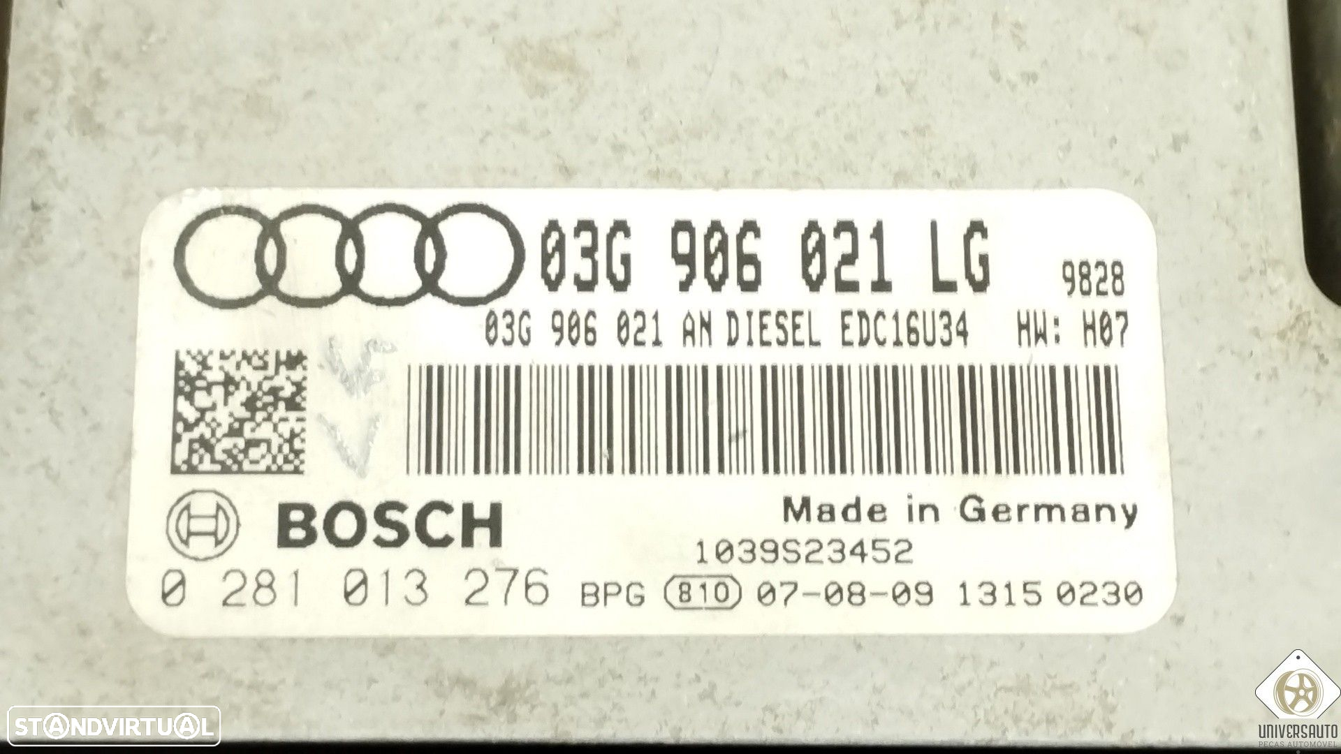 CENTRALINA MOTOR UCE AUDI A3 SPORTBACK 2007 - 13