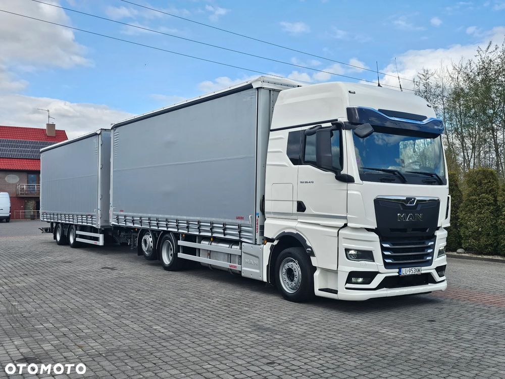 MAN TGX 26.470 GX E.6+PRZYCZEPA WECON ZESTAW TANDEM - 1