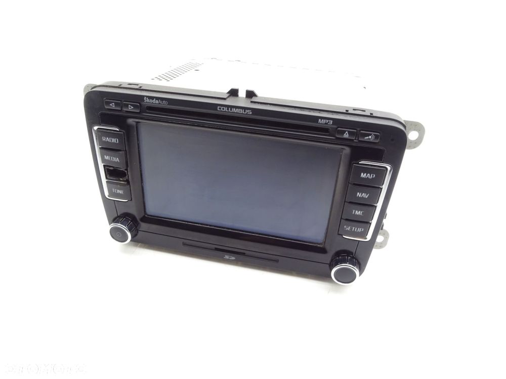 Wyswietlacz radio cd nawigacja 3t0035680e skoda superb ii - 2