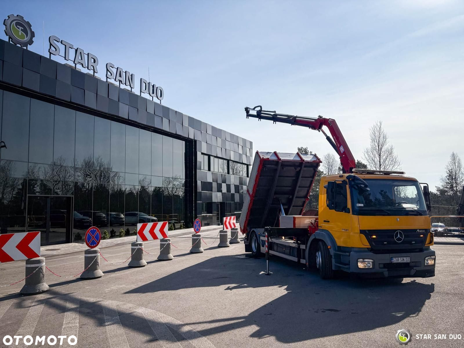 Mercedes-Benz AXOR 1824 4x2 HMF 975 HDS Żuraw Wywrotka Rotator - 6
