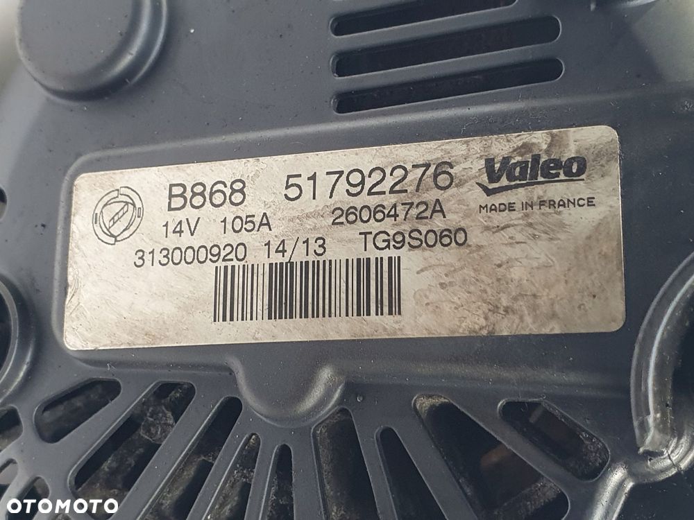 ALTERNATOR Citroen Nemo 1.3 HDI valeo 51792276 105A - 6