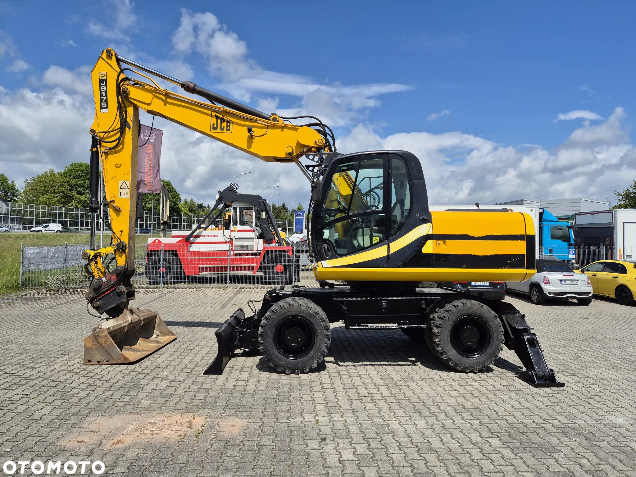 JCB JS175 W / 1 WŁ / W PEŁNI SPRAWNA / KABINA / ODNOWIONA / SERWISOWANA / 4X4 / SILNIK ISUZU / 2 ŁYZKI W ZESTAWIE! - 5