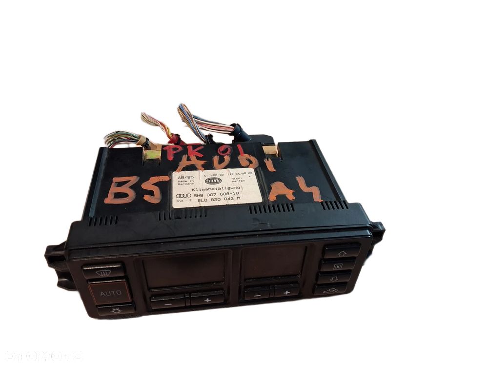 PANEL KLIMATYZACJI NAWIEWU Z RAMKĄ AUDI A4 B5 AUDI A3 8L 5HB00760810 8L0820043 - 1
