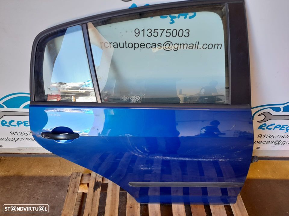 PORTA TRASEIRA TRÁS DIREITA VOLKSWAGEN GOLF V 5 MK5 5M PLUS FECHO ELEVADOR MOTOR PUXADOR VIDRO - 3