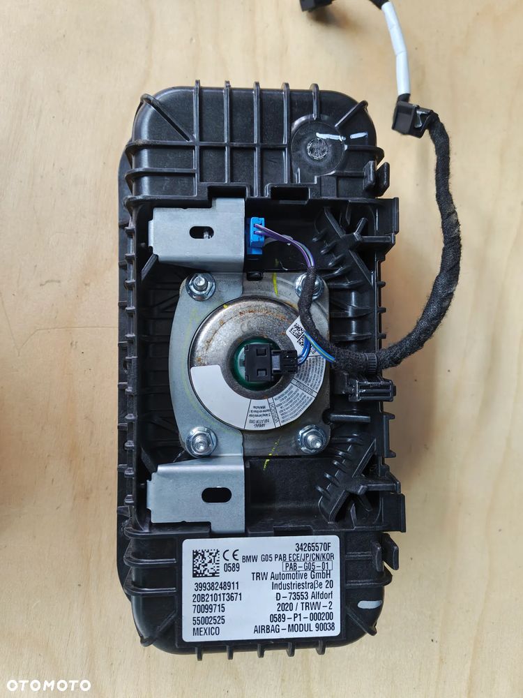 BMW X5 G05  poduszka powietrzna airbag kierowcy  34265570F - 3
