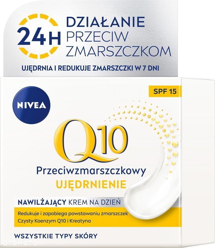 Krem przeciwstarzeniowy do twarzy Nivea Q10 UJĘDRNIENIE 15 SPF dzień 50ml - 1