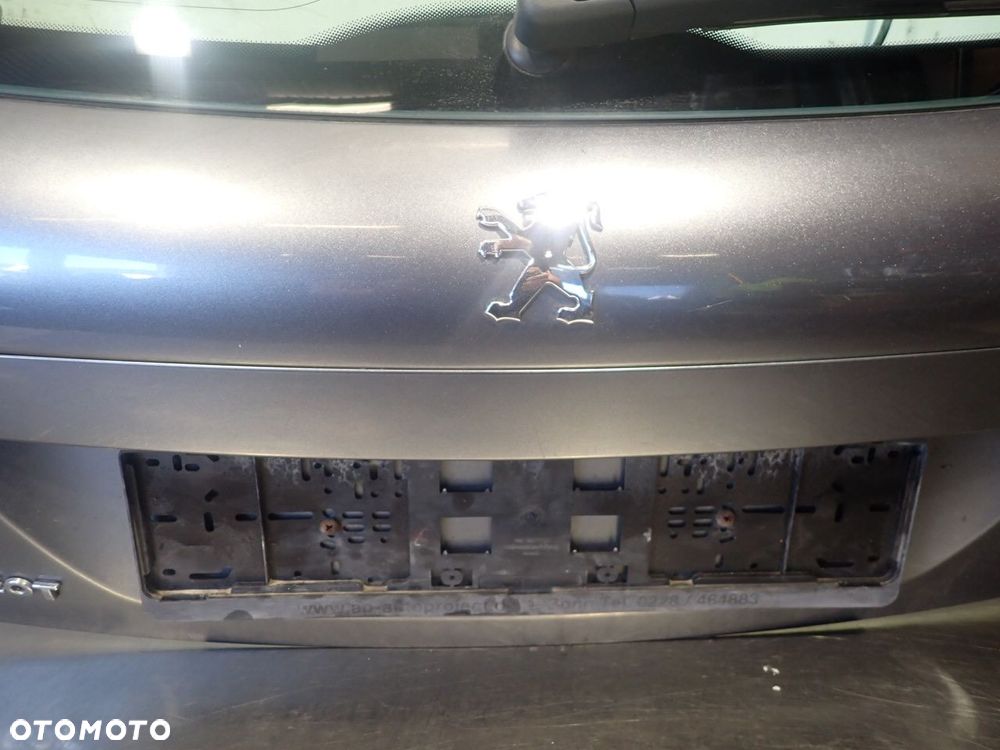 KLAPA TYŁ BAGAŻNIKA PEUGEOT 207 1.4 - 3