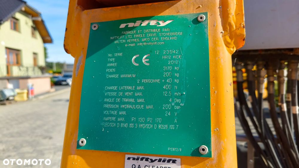 Nifty NiftyLift HR 12 NDE - 8