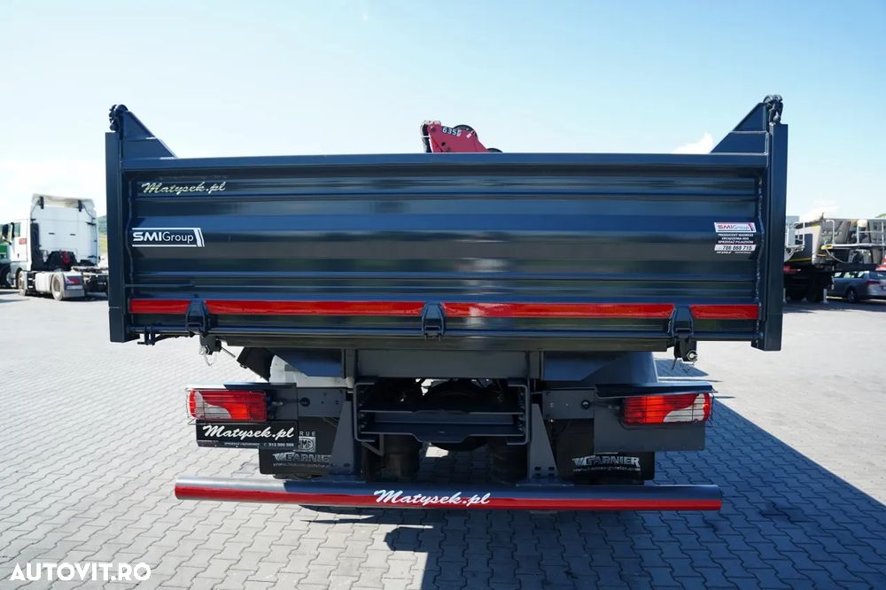Scania P 280 / 4X2 / BASCULĂ + HDS HMF 635 K2 / RADIOCOMANDĂ / ROTATOARE / EURO 6 / - 19