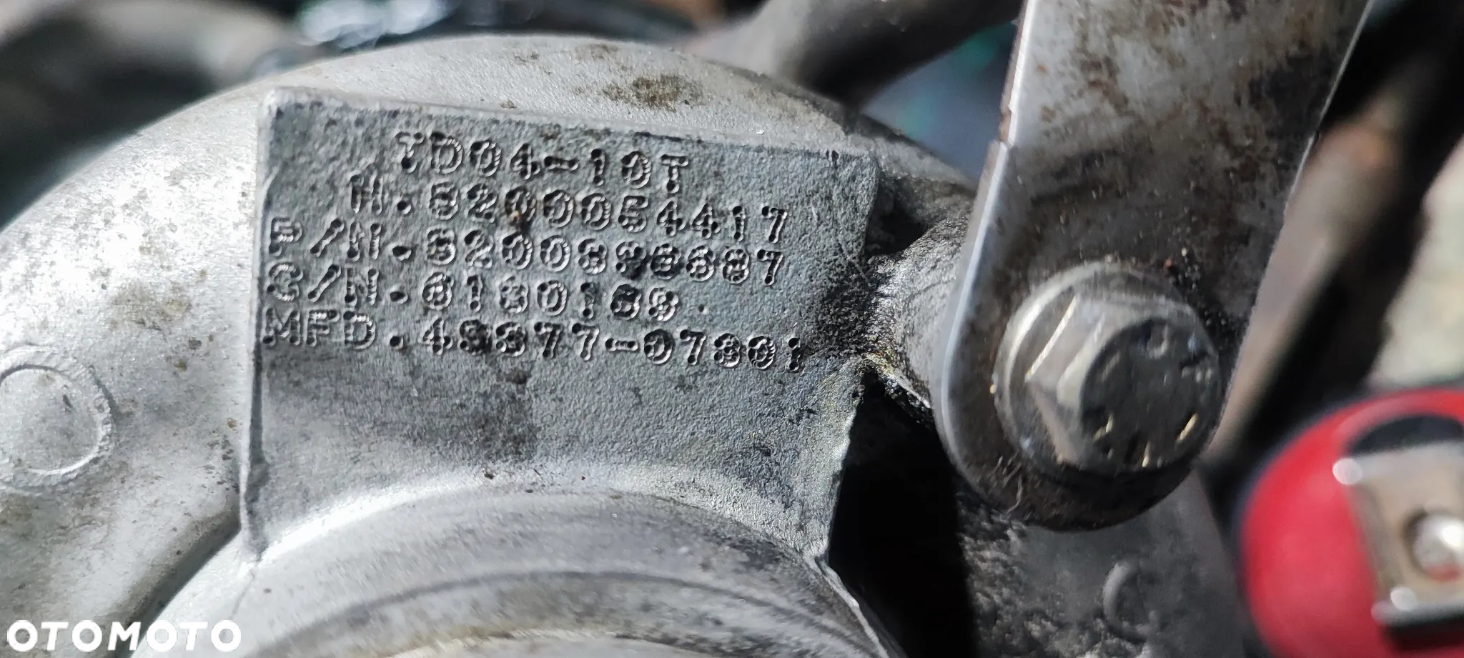 Turbosprężarka TD04-10T 8200396687 49377-07301 7701478861 2.0 Turbo Renault - 7