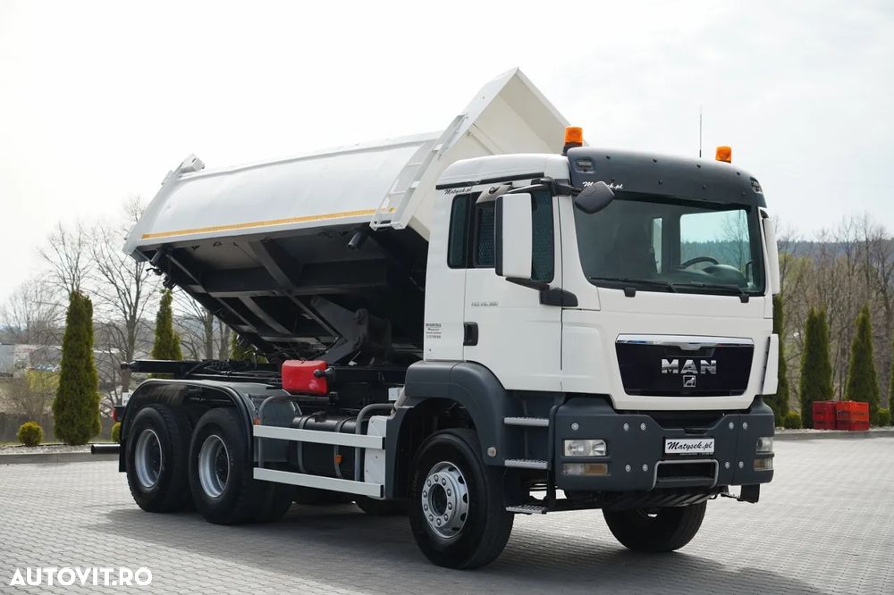 MAN TGS 26.360 / 6X4 / BASCUNĂ DUBLU / BASCUNĂ HIDRODOXICĂ / MANUALĂ BORDMATIC - 9