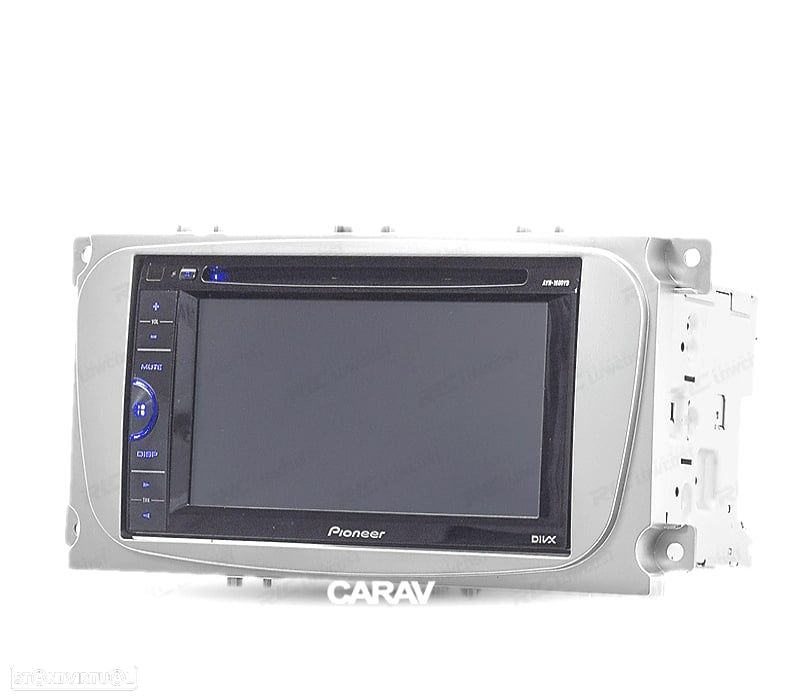 MOLDURA ADAPTADOR CINZA PARA RADIO 2-DIN PARA FORD FOCUS MONDEO S-MAX C-MAX GALAXY KUGA - 5
