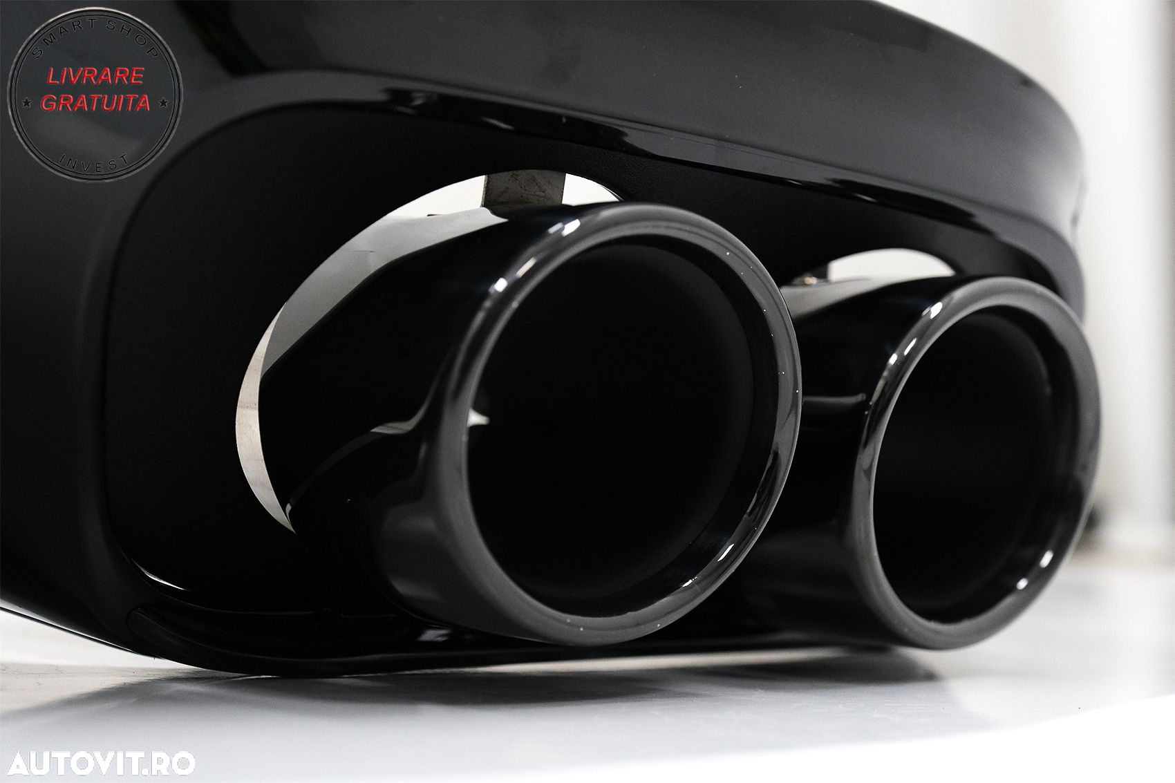 Difuzor Bara Spate Evacuare Dubla si Tobe Ornament Mercedes C-Class C205 A205 Coup- livrare gratuita - 4
