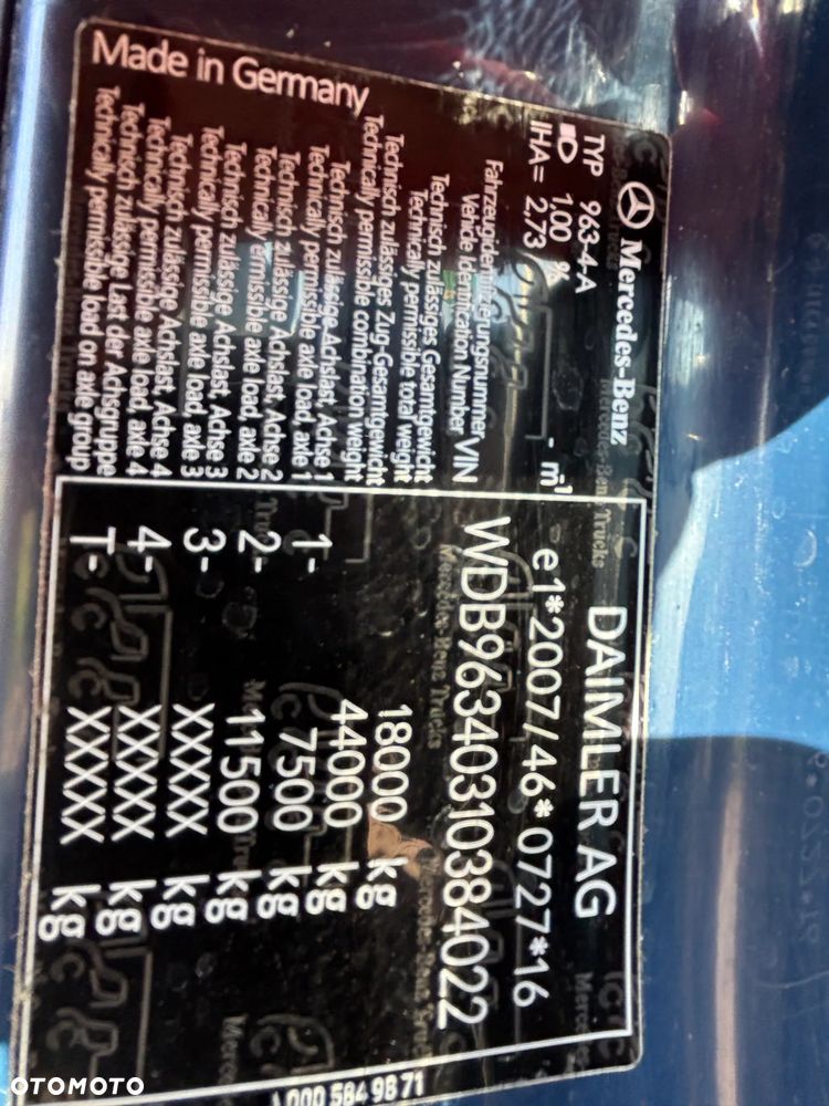 Mercedes-Benz ACTROS 1846 4x4 HAD hydraulika do wywrotu, hydrodrive, (wywrotka, ruchoma podłoga itd) 2019 rok (napęd hydrauliczny przedniej osi nie stały na wał)nie AROCS - 15
