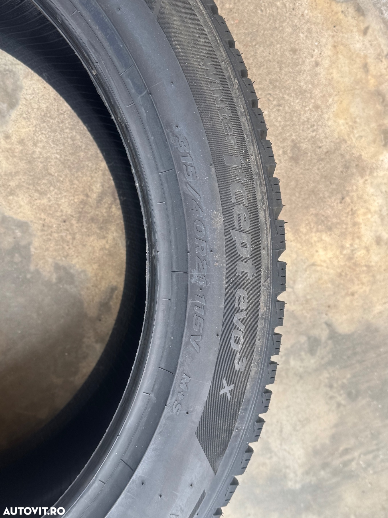 Vând set anvelope 275/45/21-315/40/21 hankook de iarnă noi - 7