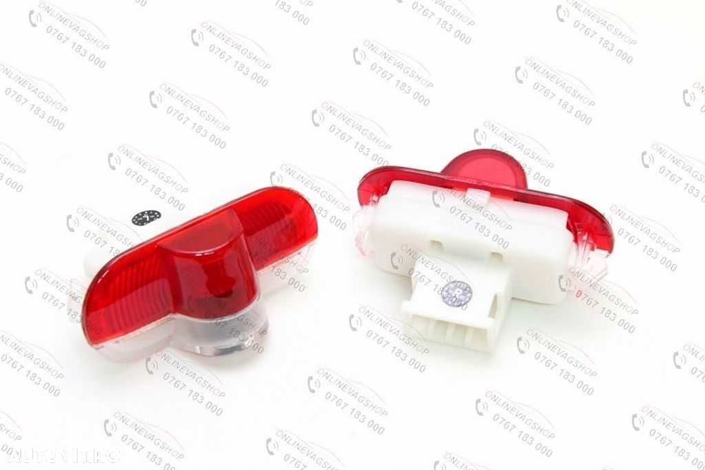 Set lampi dedicate logo Volkswagen pt portiere VW Passat B6, Golf 5,Golf 6, Eos, Scirocco, Passat B7 - 4