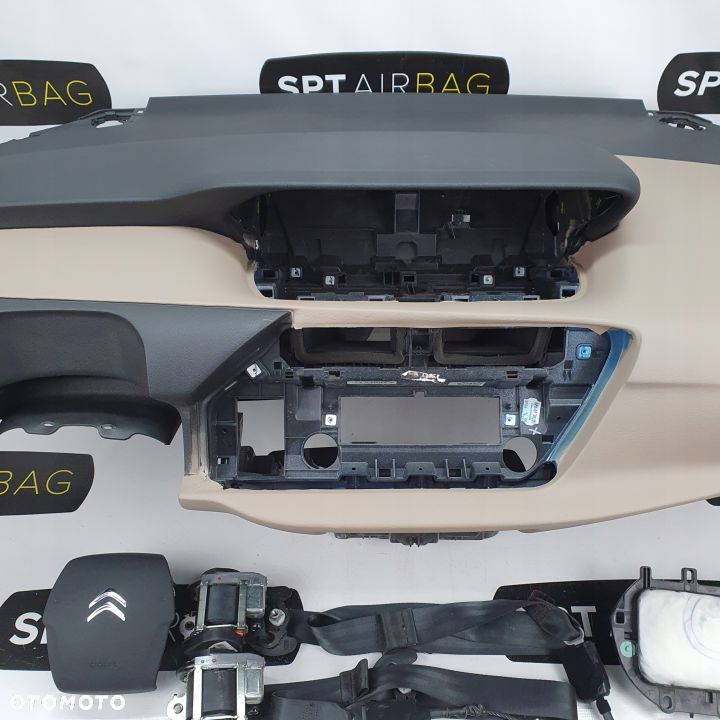 CITROEN C4 PICASSO DESKA ROZDZIELCZA KONSOLA KOKPIT PULPIT PODUSZKI AIRBAG AIR BAG PASY KIT SET - 3