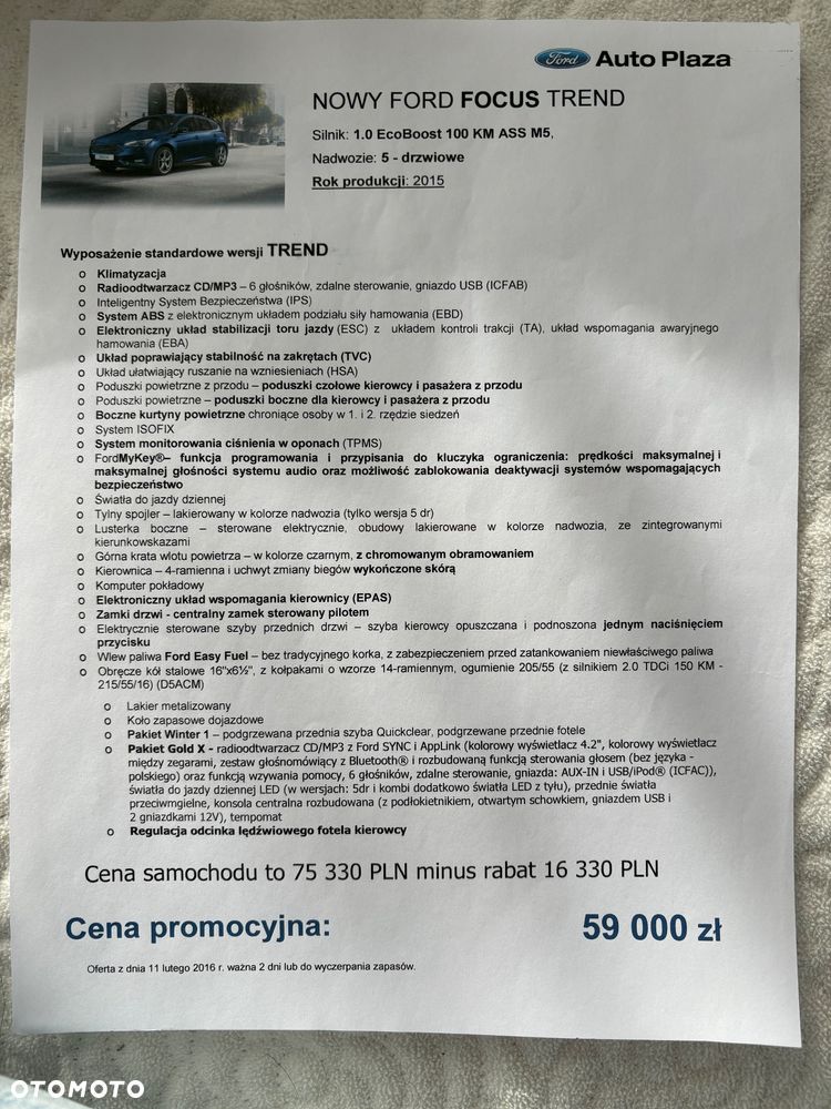 Ford Focus 1.0 EcoBoost Trend ASS - 18