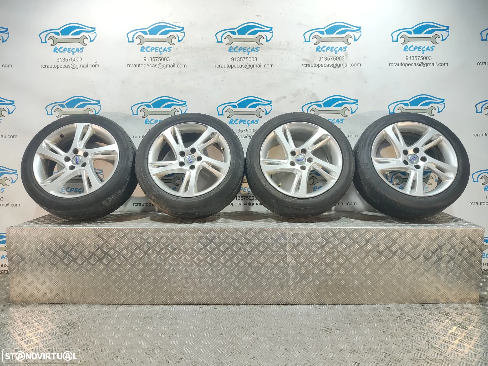 Conjunto Jantes 17 Originais Volvo V50 7J ET52 5x108 - 11