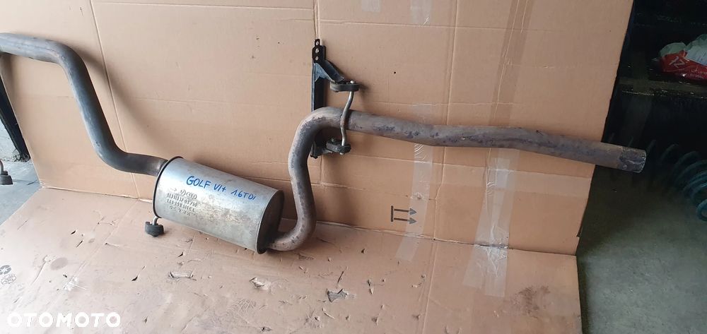 Tłumik wydech rura stan bardzo dobry VW Golf VI 6 Plus 1.6 TDI 1K0253411CK - 4