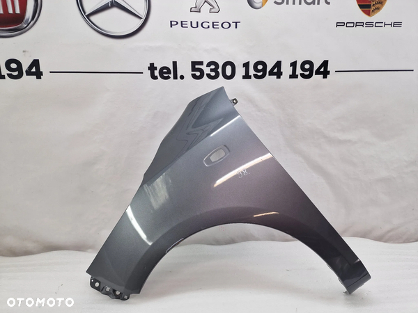 HYUNDAI i10 08-13 LEWY BŁOTNIK PRZEDNI PRZÓD , KOLOR SZARY METALIK , NR AUKCJI BŁ98