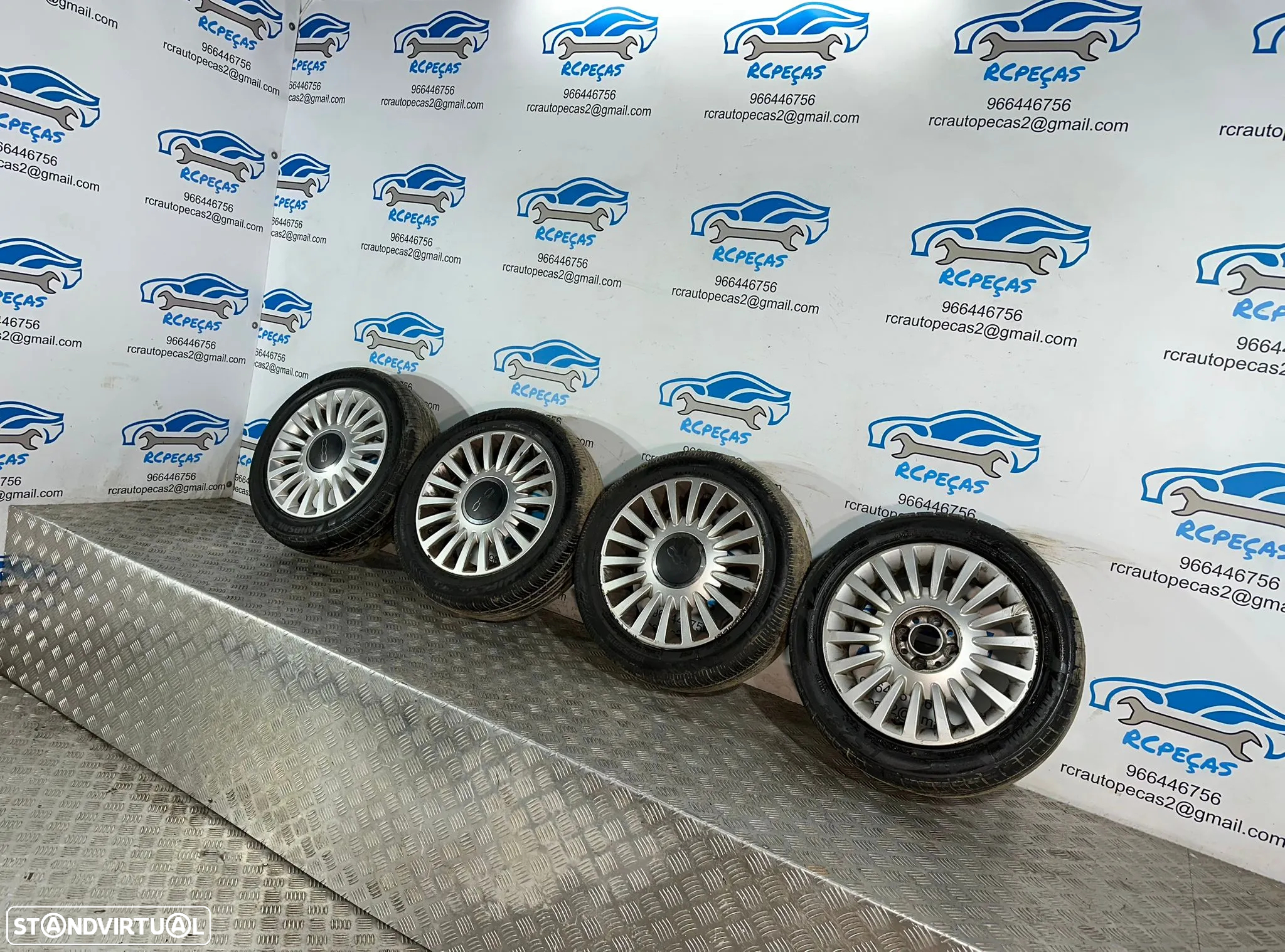 .Conjunto Jantes 15 Originais Fiat 4x98 6J ET35 51787641 - 5