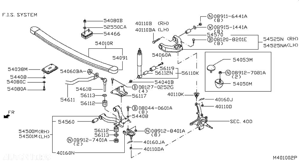 NISSAN CABSTAR ARC FOI LAMELARE SUSPENSIE SYSTEM F.I.S. RENAULT MAXITY NT400 ARCURI PIVOTI CAP BARA LEVIER DIRCTIE FOAIE BIELETA PIESE - 9