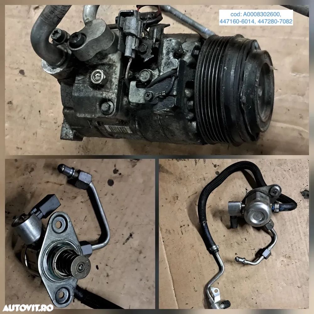 Anexe motor mercedes 274 benzina W212 pompa de apa galerie admisie alternator electromotor rampa injectoare pompa inalta presiune compresor instalatie electrica motor - 8