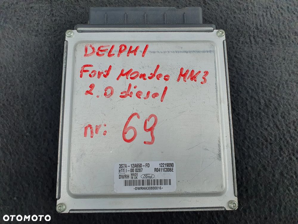 FORD MONDEO MK3 2.0TDCI ECU STEROWNIK SILNIKA KOMPUTER 3S7A-12A650-FD - 1