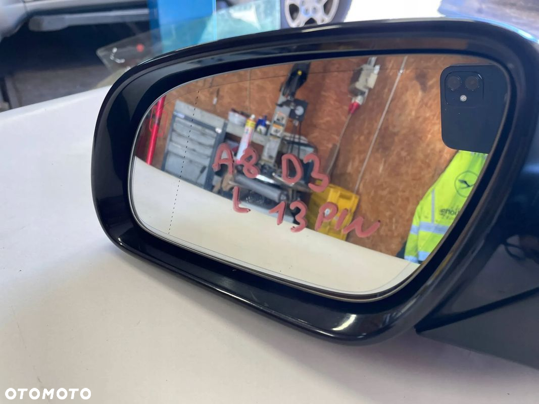 AUDI A8 D3 LUSTERKO ZEWNĘTRZNE LEWE 13PIN FOTOCHROM EUROPA - 3