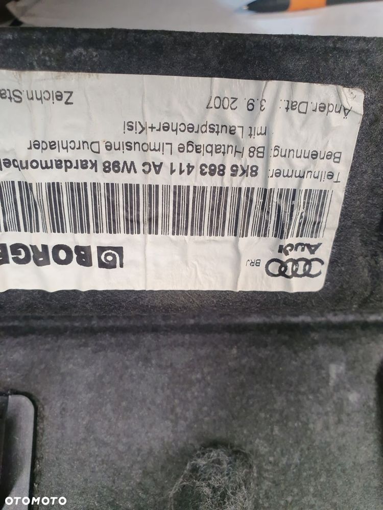 PÓŁKA TYLNA TYŁ AUDI A4 B8 SEDAN 8K5863411AC - 7