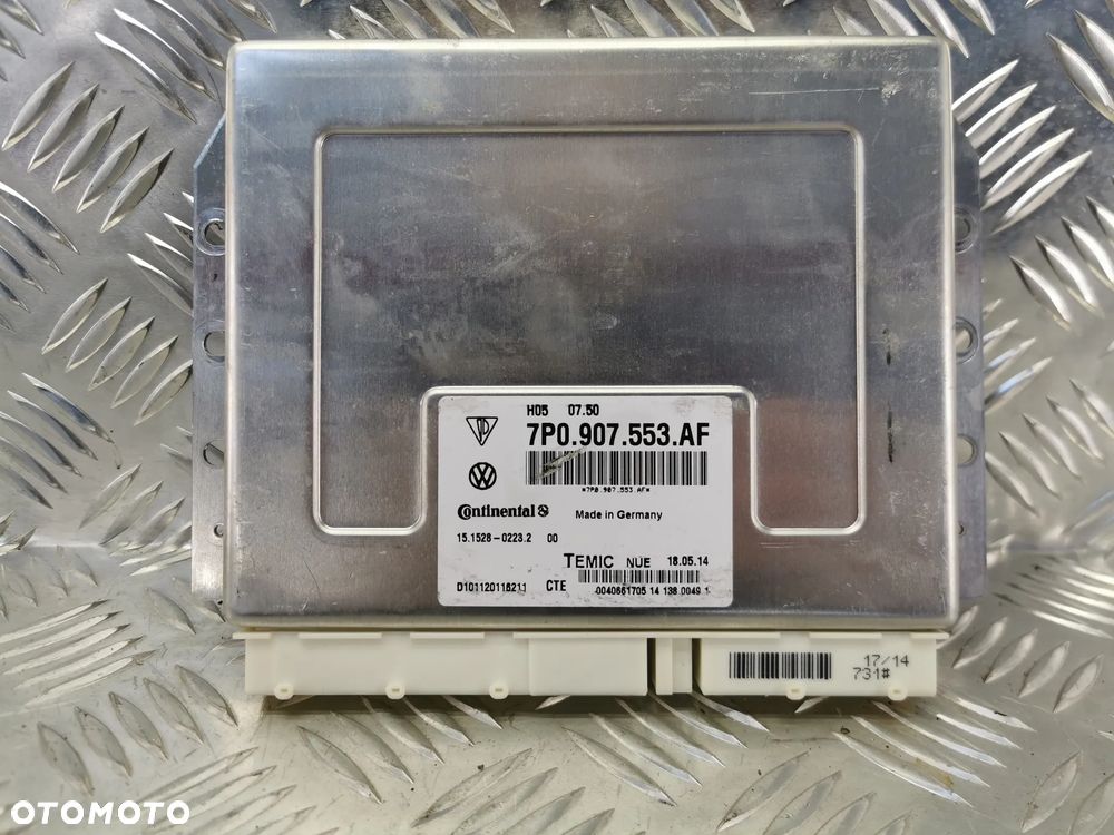 VW TOUAREG 7P 10-18R STEROWNIK MODUL ZAWIESZENIA 7P0907553AF 7P0907553 AF - 1