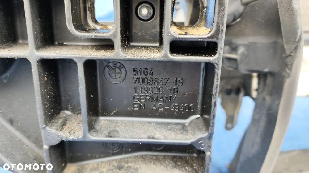 PAS PRZEDNI WZMOCNIENIE BELKA PRZÓD CHŁODNICA WODY KLIMATYZACJI WENTYLATOR KOMPLET BMW E63 E64 LCI LIFT 3.0i N53 - 9