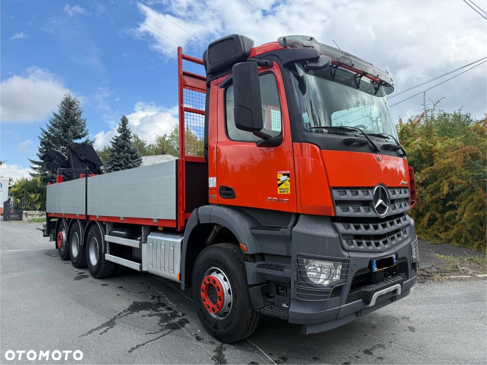 Mercedes-Benz AROCS 3240 *TRIDEM *HIAB X-HIPRO 192 E-5+RADIO* 7.5m PAKA Z BURTAMI* 8x4* KOŁA 90%* KAMERA* ROTATOR+WIDŁY* Z FRANCJI* - 5