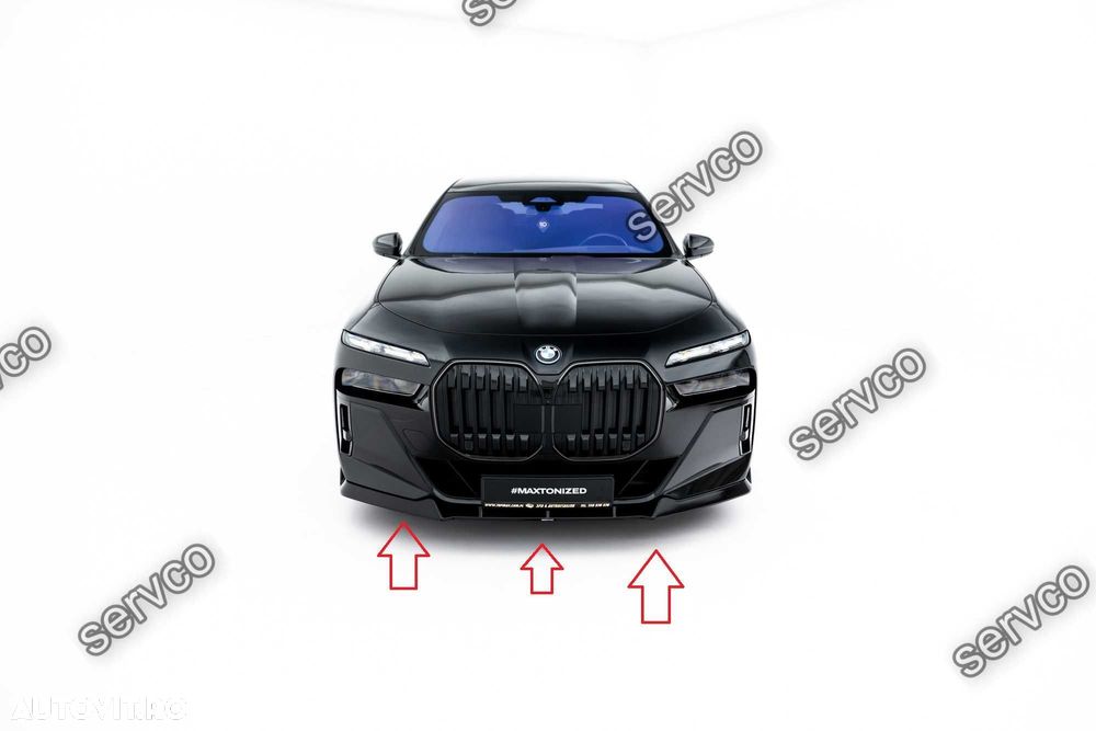 Prelungire splitter bara fata Bmw Seria 7 M-Pack / M760e / i7 M-Pack G70 2022- v6 - Maxton Design - 4