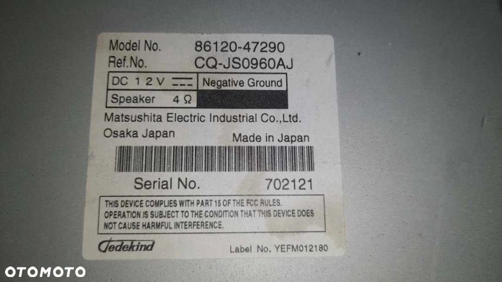 Toyota Prius radio - 2