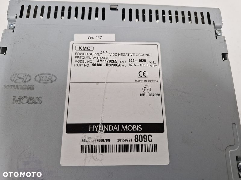 kia soul ii 2 radio fabryczne wyświetlacz panel 96180-b2090 96180-b2090ca - 7