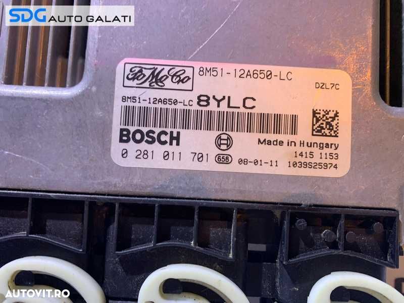 ECU Calculator Ford Focus 2 1.6 TDCI 2004 - 2010 Cod 8M51-12A650-LC 0281011701 [L2671] - 2