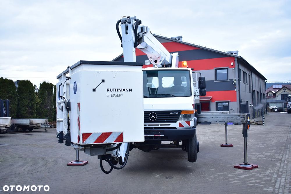 Mercedes-Benz Vario 816 / Euro 5/ 4x4/ Zwyżka/ Podnośnik koszowy Ruthmann TB 220/ 22 m. / Steiger/ Hubarbeitsbühne/ Reduktor ! / Sprowadzony z Niemiec/ Stan Perfekcyjny ! - 23