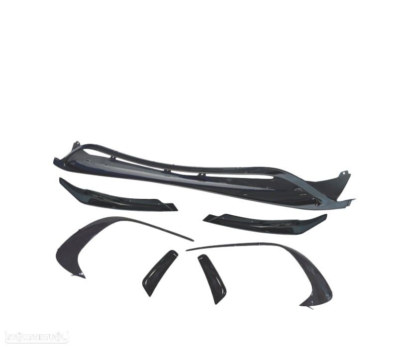 SPOILER LIP FRONTAL MERCEDES CLASE A W176 LOOK AMG A45 15-18 - 4