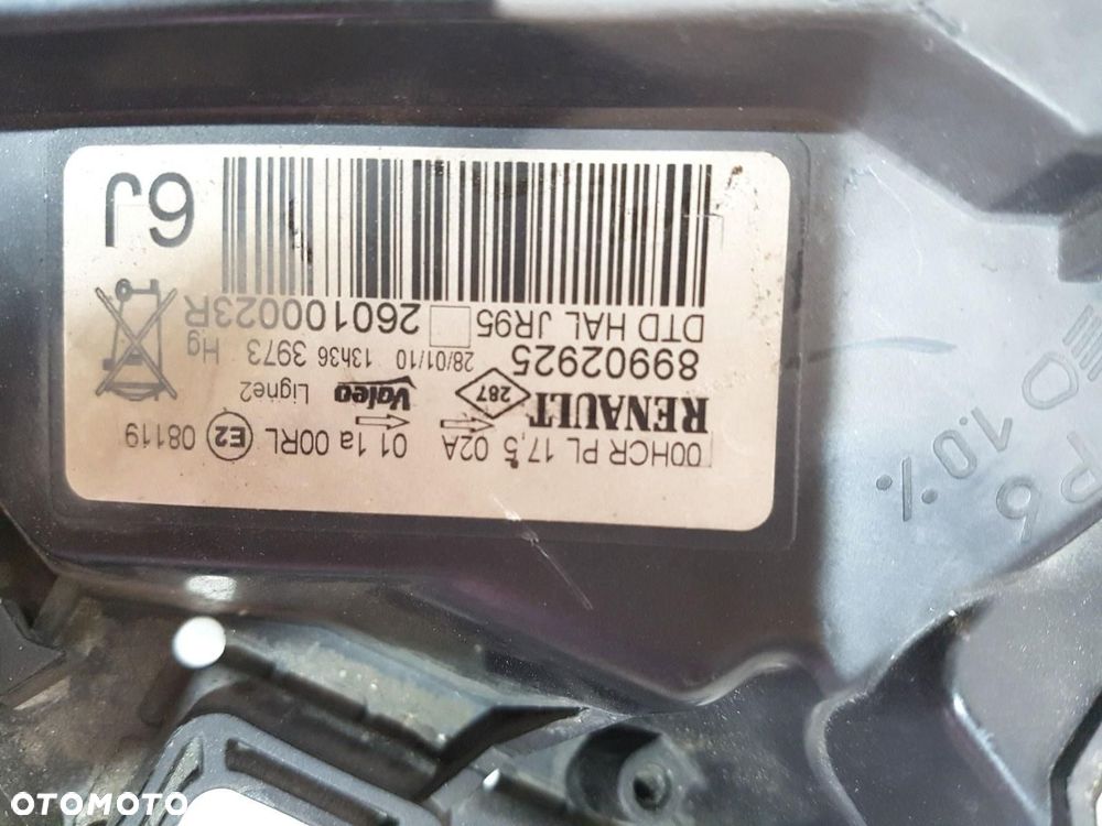 RENAULT SCENIC III 3 LAMPA PRZÓD PRZEDNIA PRAWA 260100023R EUROPA ORYGINAŁ - 8