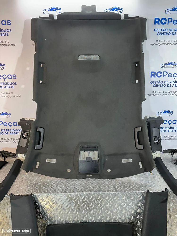 .Conjunto Interior Tecto Cúpula Preto Original Audi A3 8P Sline 5 Portas 2003 - 2013 - 7