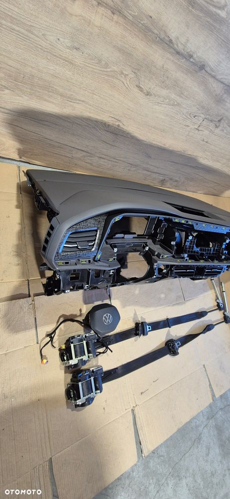 VW T7 MULTIVAN KONSOLA DESKA KOKPIT AIRBAG PASY PODUSZKI ORYG 22r - 3